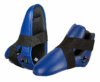 Embar Impex Blue Foot Guards with Crisscross Elastic Straps – Comfortable and Secure Martial Arts Protection
