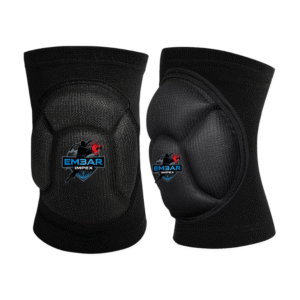 Embar Impex Black Protective Knee Pads with Cushioned Support for Sports and Martial Arts