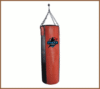 EMBAR IMPEX Two-Tone Red & Black Heavy-Duty Punching Bag for Boxing & Martial Arts