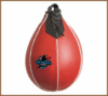 Embar Impex Durable Red Leather Speed Bag for Boxing and Reflex Training