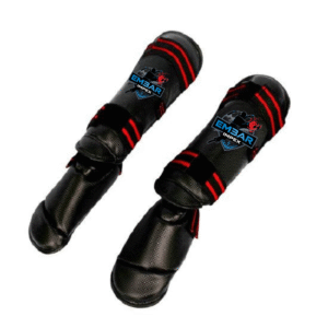 Embar Impex Shin Guards with Integrated Foot Protection – Durable and Comfortable Martial Arts Gear