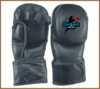 EMBAR IMPEX Black Leather Boxing Training Gloves with Wrist Support