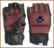 EMBAR IMPEX Brown & Black MMA Fingerless Gloves with Wrist Support