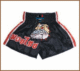 EMBAR IMPEX Black Muay Thai Shorts with Bulldog Design
